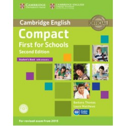 Compact First For Schools 2nd Ed Student's Book with Answers with CD-ROM