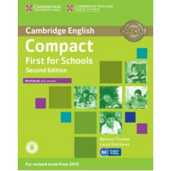 Compact First For Schools 2nd Ed Workbook with Answers with Audio