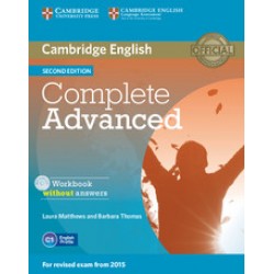 Complete Advanced 2nd Ed  Workbook without Answers with Audio CD