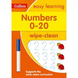 WIPE-CLEAN - Numbers 0-20 Ages 3-5