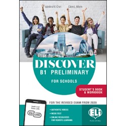 DISCOVER - B1 Preliminary for Schools - Student’s Book + Workbook + Digital Book + downloadable audio files
